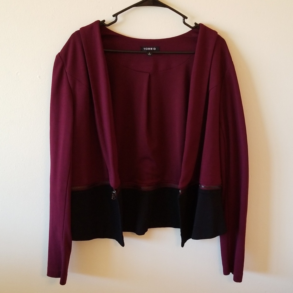 Torrid Zippered Removable Blazer